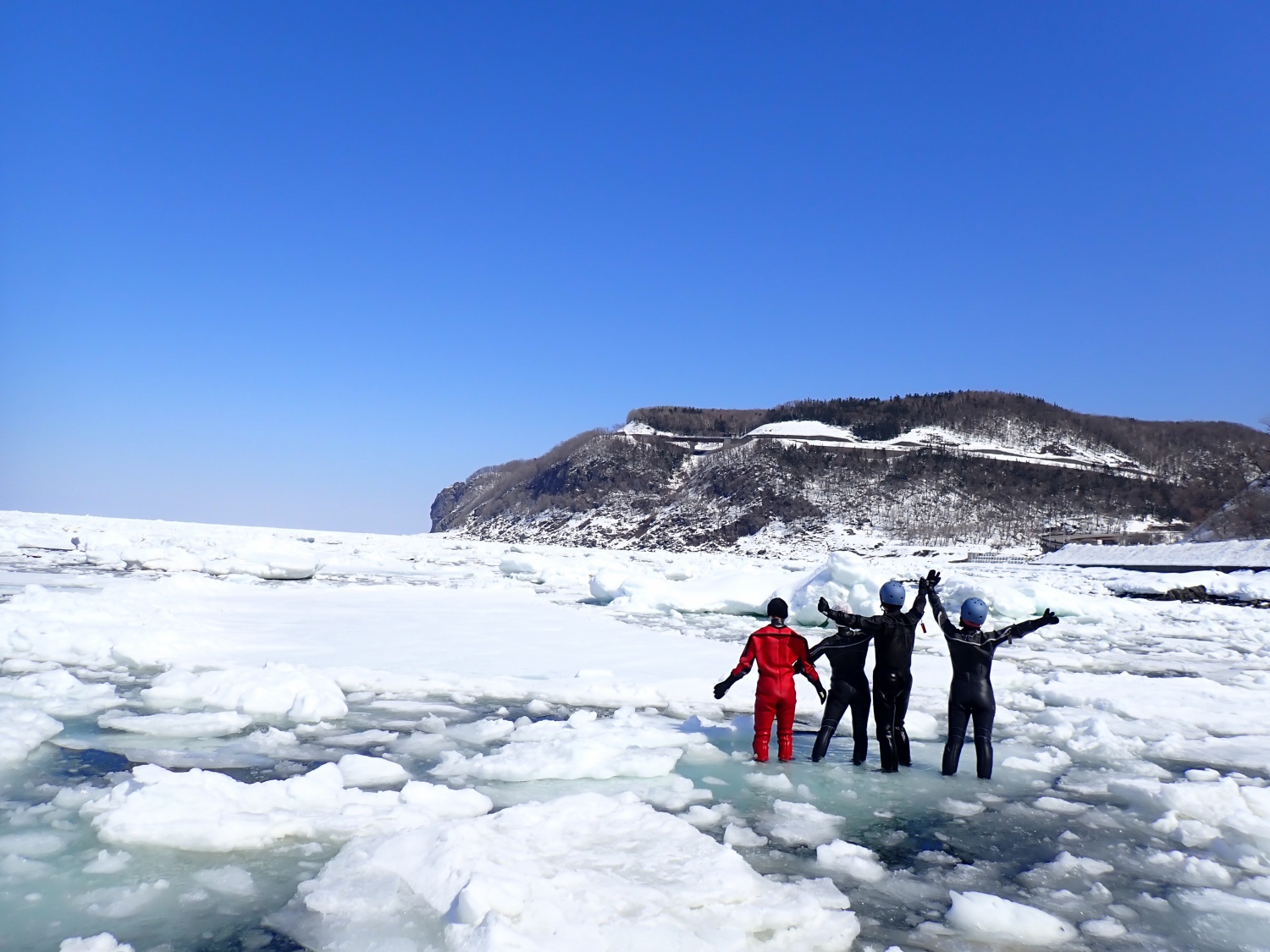 オホーツク海の流氷